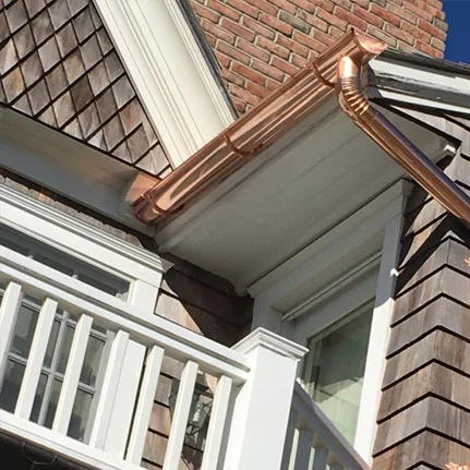 copper gutter installation Bellport ny